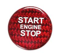 Copertura Adesiva Pulsante Start Stop Degli Anelli Accensione Per A4 B9 A5 | Per B8 A6 C7 A7 Q5 8R Q7 componenti interni autoveicoli(ROSSO)