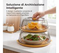 Copertura Alimentare Pieghevole per Piatti, Antipolvere e Moderna