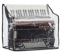Copertura Alpenklang per Fisarmonica 96 Bassi - Custodia Protettiva per Fisarmonica - Adatta a Fisarmoniche con 96 Bassi - Dimensioni (LxPxA): ca. 49 x 23 x 45 cm - in PVC - Trasparente