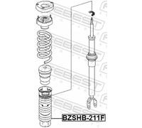 FEBEST BZSHB-211F Parapolvere, Ammortizzatore