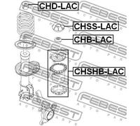 Copertura ammortizzatore pneumatico Assale anteriore CHSHB-LAC FEBEST