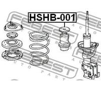 Copertura ammortizzatore pneumatico Assale anteriore HSHB-001 FEBEST per HONDA