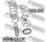 Copertura ammortizzatore pneumatico Assale anteriore NSHB-CA33F FEBEST