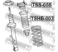 Soffietto per Ammortizzatore Anteriore Adatto A Toyota OE: 48157-30250 OE zu