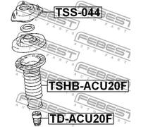Copertura ammortizzatore pneumatico Assale anteriore TSHB-ACU20F FEBEST