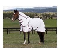 Copertura anti-insetti per cavallo con copri collo Weatherbeeta Hybrid Seasons Blanc 105/155 cm