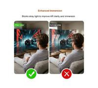 Copertura Anti-Luce Ribaltabile per RayNeo Air 3s, Air 4, Air 3s Pro, Air 4 Pro. Blocca La Luce Diffusa e Migliora L'Immersione.