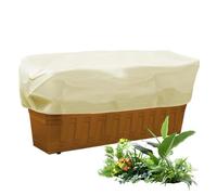Copertura Antigelo per Piante - Barriera Antigelo Rettangolare 100x40x45 cm con Cordoncino, Protezione per Piante da Giardino Regolabile, Protezione dal Freddo Invernale | Paesaggio del prato all'aper