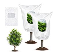 Copertura antigelo per piante con finestra di visualizzazione | Coperture per piante da 59,9 x 80 cm, riutilizzabili, invernali, per arbusti, vasi, alberi giovani, verdure