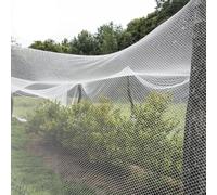 Copertura antigrandine per alberi di ciliegio, riutilizzabile, protezione da giardino, per balconi, terrazze e frutteti, colore bianco, 6 x 10 m, protezione dalle intemperie per piante e verdure