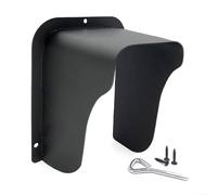 Copertura antipioggia impermeabile in ABS con finitura nera opaca, a forma di U, per campanelli visivi esterni, tastiere di controllo accessi, fotocamere, citofoni,