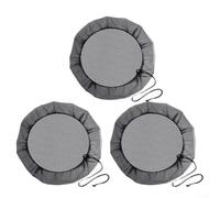 Copertura antipioggia in rete di poliestere, 3 pezzi, rete con coulisse da 30 cm, per mantenere foglie e sporco fuori dall'acqua, secchi di raccolta, adatti per vasi e contenitori da giardino