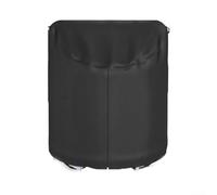 Copertura antipioggia Oxford 210D, resistente alle intemperie, protezione con cerniera, antivento, per esterni, per trampolino rotondo da giardino, polvere (nero)