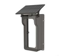 Copertura antipioggia per campanello ad energia solare con caratteristiche impermeabili e trasparenti, progettata per proteggere i campanelli senza fili dalle condizioni meteorologiche esterne (nero