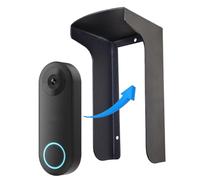 Copertura antipioggia per campanello, in acciaio, resistente alle intemperie, con protezione antiriflesso per parasole, compatibile con campanello video Blink/Ring Pro2/Google Nest/Arlo/Wyze/Reolink