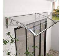 Copertura antipioggia per finestra, tenda da sole, porta, tettoia in policarbonato, protezione UV, neve, luce solare, riparo antipioggia per esterni, per giardino, veranda, patio, 60x250 cm/