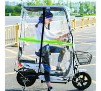 Copertura antipioggia per scooter mobile, baldacchino impermeabile con strisce riflettenti e finestra trasparente, cappuccio antivento per sedie a rotelle elettriche, mantiene i piloti asciutti e