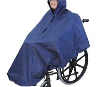Copertura Antipioggia Per Sedie A Rotelle Impermeabile for sedia a rotelle for anziani disabili, singolo adulto, uomo e donna, ampio mantello antivento for auto(Blue)