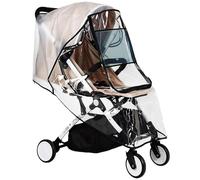 Copertura antipioggia universale per passeggino, impermeabile, in EVA, con cerniera, trasparente, protegge dalle intemperie da viaggio, protegge da pioggia, neve e vento
