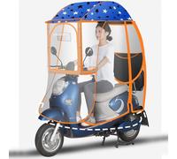 Copertura antipioggia universale per scooter con strisce riflettenti e tasche, protezione dalle intemperie per moto elettriche