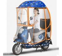 Copertura antipioggia universale per scooter mobili, completamente chiusa con strisce riflettenti e tasche portaoggetti, soluzione di protezione dalle intemperie