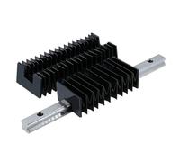Copertura antipolvere for guida lineare CNC HGR15 HGR20 HGR25 HGR30 adatta for manicotto protettivo antiusura con rapporto di compressione 10:1(For HGR15,Length 850mm)
