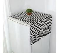 Copertura antipolvere for lavatrice con tasche laterali, copertura antipolvere superiore in cotone e lino for lavatrici, microonde, copertura for frigorifero(70 * 170cm)