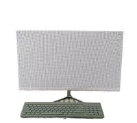 Copertura antipolvere for schermo da 27 pollici, in morbido pile polare, elastica, protettiva for monitor TV, PC ufficio, casa, computer desktop, custodia(Color-09)