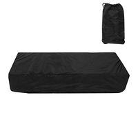 Copertura Antipolvere Impermeabile per Pianoforte Elettronico 61 Tasti in Poliestere Taffeta Argento Protezione Tastiera Elettronica con Cordino