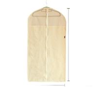 Copertura antipolvere in cotone con pannello frontale trasparente in rete di ventilazione, per abiti, giacche, borsa portaoggetti traspirante, interno spazioso, 58 x 10 x 130 cm, blu (B)