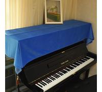 Copertura antipolvere in velluto per pianoforte verticale con ciondolo a nappa, in tinta unita, panno protettivo per pianoforte e sgabello, morbido e moderno, decorazione per strumenti musicali (80 x