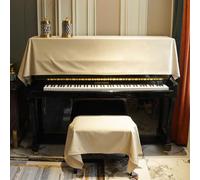 Copertura antipolvere in velluto per pianoforte verticale con ciondolo a nappa, in tinta unita, panno protettivo per pianoforte e sgabello, morbido e moderno, decorazione per strumenti musicali (80 x