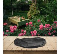 Copertura antipolvere nera per secchi per uso esterno realizzata in materiale Ox