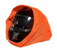 Copertura antipolvere per casco da moto con chiusura a coulisse, progettata per evitare graffi sul casco e riporre il casco per diversi tipi di casco, arancione