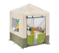 Copertura antipolvere per casetta dei bambini, con 4 fibbie e 2 corde elastiche sull'orlo, per casa giochi all'aperto per bambini, 56 x 56 x 60,5 cm