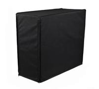Copertura antipolvere per computer desktop, tessuto Oxford 600D, con retro per cerniera, protezione per mobili per ufficio e casa, nero, 50 x 21 x 46 cm (62 x 26 x 52 cm)