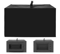 Copertura antipolvere per forno a microonde, 420D, 50 x 40 x 32 cm, resistente al calore, impermeabile, universale, in tessuto Oxford, antipolvere, per la cucina domestica (nero)