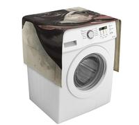 Copertura antipolvere per lavatrice Boston Terrier con tasche portaoggetti per lavatrice e asciugatrice, 137,9 x 52,1 cm, per frigorifero e cucina, decorazione per la casa