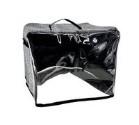 Copertura antipolvere per macchina del pane Kitchenaid e tostapane a 4 fette, pannello frontale trasparente, lavabile, tessuto Oxford grigio