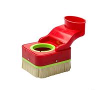 Copertura antipolvere per mandrino CNC, design a sgancio rapido su 4 lati per mandrini da 70-100 mm, cappuccio motore in plastica rossa con allineamento spazzola verso il basso, trucioli di legno e