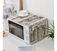 Copertura antipolvere per microonde, accessorio per forno a microonde, copertura protettiva per forno a microonde, forno a microonde, resistente all'olio, venatura del legno