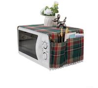 Copertura antipolvere per microonde che impedisce spruzzi d'acqua e accumulo di polvere, progettata con tessuto di cotone in poliestere per una comoda manutenzione e protezione (colorata)