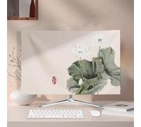 Copertura antipolvere per monitor PC, antipolvere, protezione protettiva per lo schermo del computer, per casa e ufficio, protezione antistatica per display da tavolo (24 pollici, StyleC)