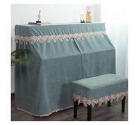 Copertura antipolvere per pianoforte, Set di coperture for pianoforte verticale, antipolvere, lusso(Green,Double cover)