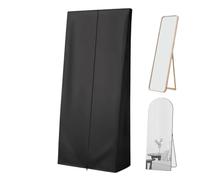 Copertura antipolvere per specchio, copertura protettiva impermeabile a tutta lunghezza, in tessuto Oxford resistente, aderente per mobili da camera da letto, soggiorno, corridoio