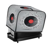 Copertura antipolvere per tostapane a 4 fette di note musicali classiche per macchina del pane, piccolo elettrodomestico da cucina