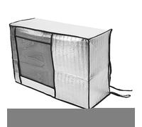 Copertura Antipolvere per unità CA, Argento Lucido Copertura per unità CA Argento Protezione Solare Cinghie Inferiori per Esterno (105x40x75 cm / 41,3x15,7x29,5 pollici)