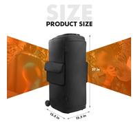 Copertura antipolvere Premium Fit per JBL Partybox720 nero design resistente all
