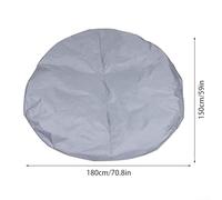 Copertura antipolvere rotonda per piscina, protegge la piscina gonfiabile da detriti ambientali e perdite d'acqua (180 x 150 cm)