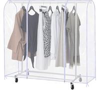 Copertura Antipolvere Traslucido Per Stand Stender Appendiabiti Con Rotaia Singola, Copri Abiti Da Armadio, Copri Stand Appendiabiti, Diverse Dimensioni Adatte A Vari Stendibiancheria 200 * 50 * 150